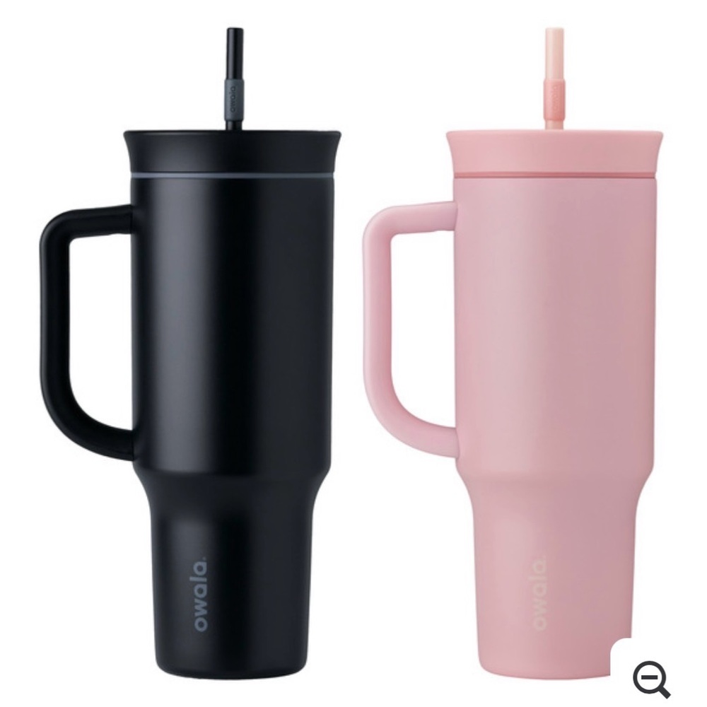 BNIB - Owala Tumbler Set (Pink / Black) - 2 x 40 oz